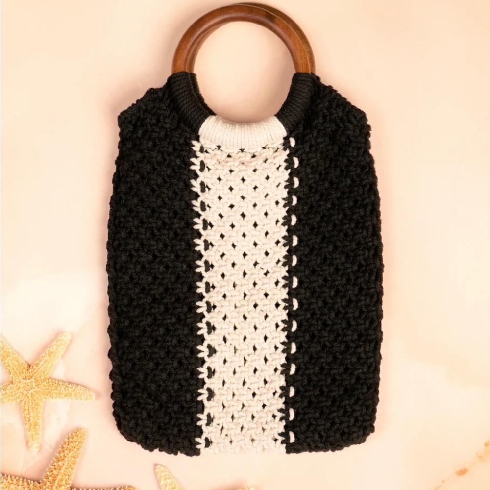 Laude the Label - Gabby Mini Macrame Bag - NWT - Picture 1 of 4